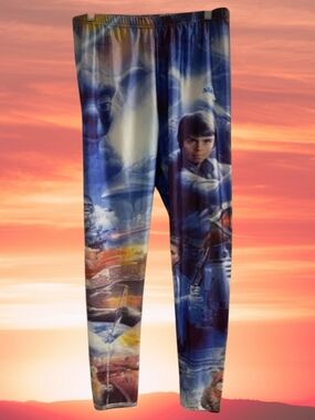 Lotus Leggings Blue Multi Sci‑Fi Printed Leggings